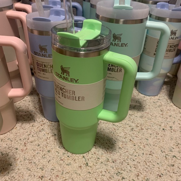 Stanley Cups 40oz quencher pink feather green blue best beige lavender - Picture 5 of 8